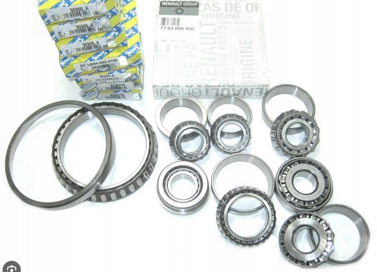 ŁOŻYSKA SKRZYNI BIEGÓW PK6 TRAFIC II VIVARO PRIMASTAR ORYG SNR