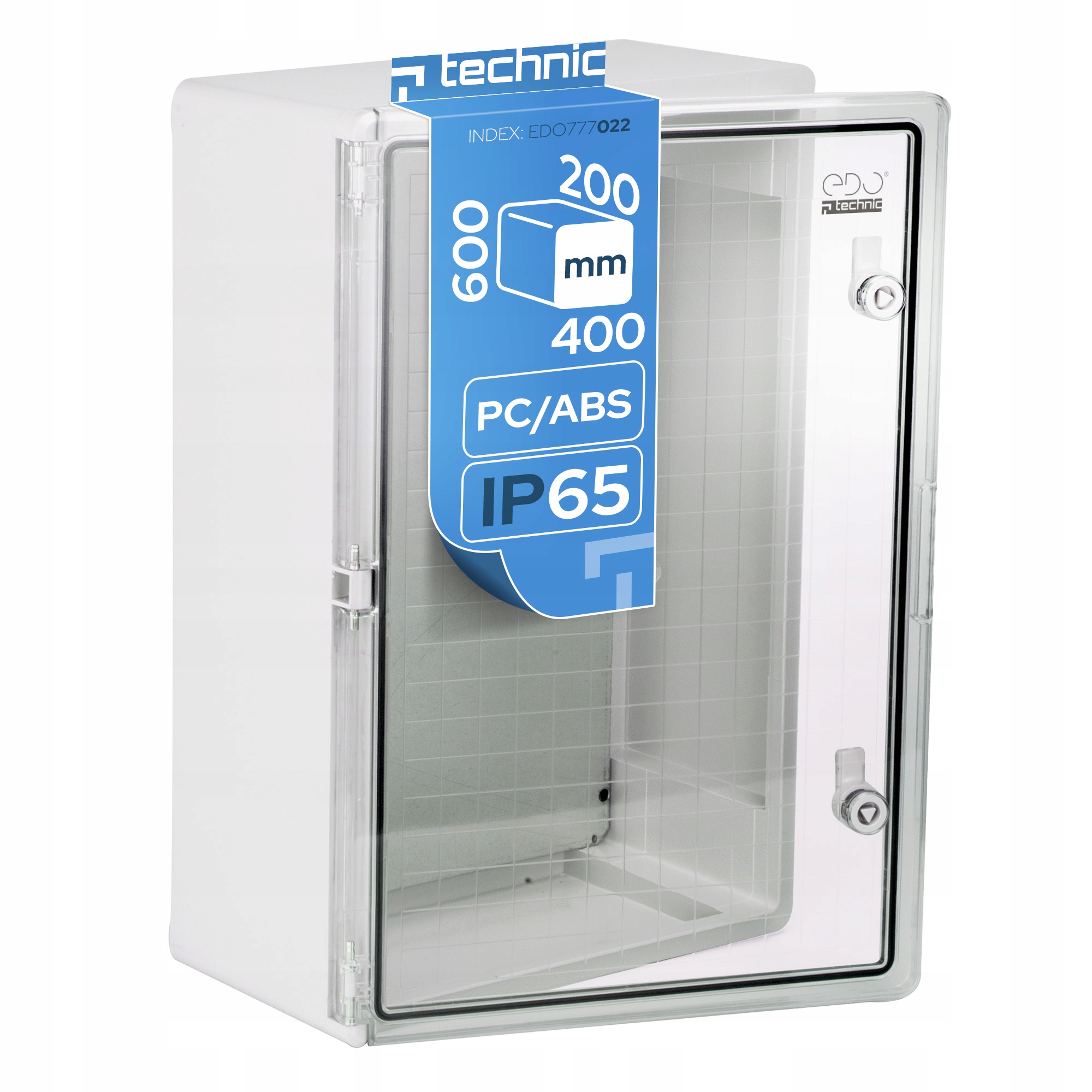 Rozvádzač Elektrická skrinka N/t 400x600x200 mm Abs IP65 IK10