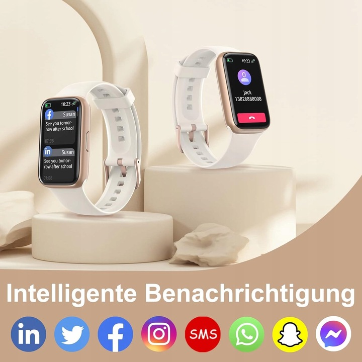 ZEGAREK FITNESS KOLOROWY WYŚWIETLACZ HD 1,47 SMARTWACH Wodoszczelność brak