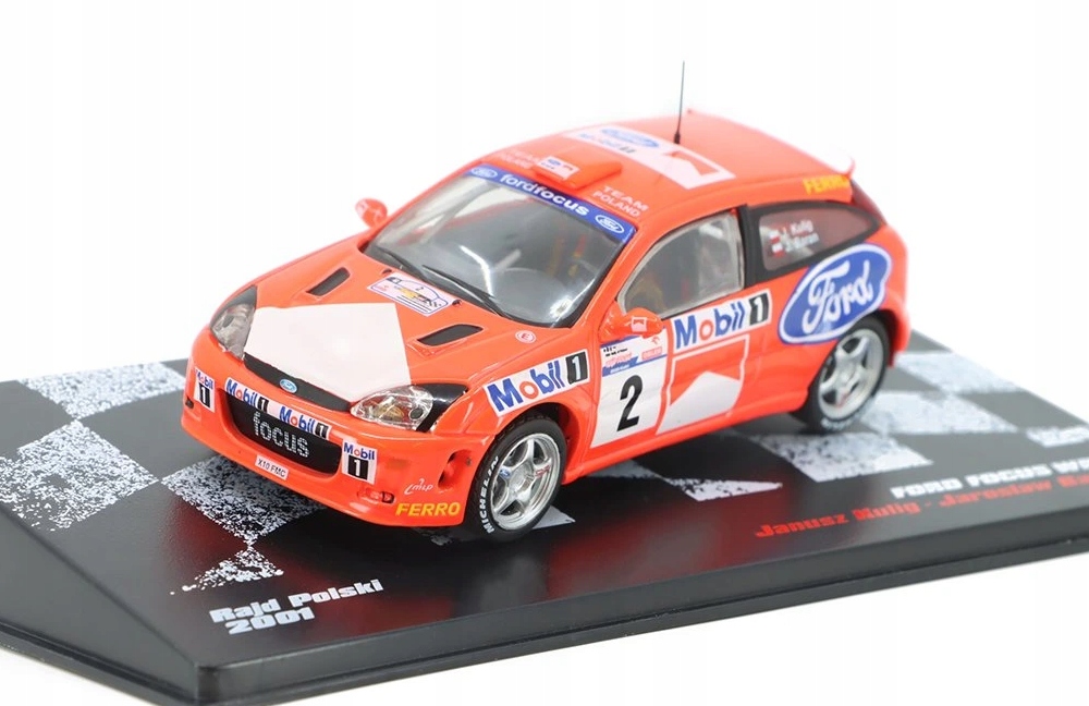 Ford Focus Wrc #2 Rally Polský 2001 Kulig Beran #64 1:43 DeAgostni cz