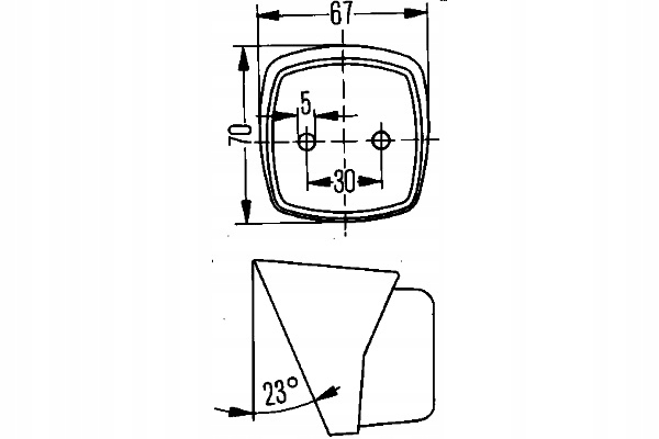 HELLA ŚWIATŁO OBRYSOWE L/P KOLOR CZARNY Producent części Hella