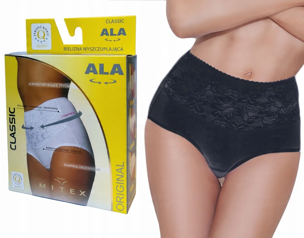 

figi wyszczuplające brzuch Mitex Ala czarne , 4XL