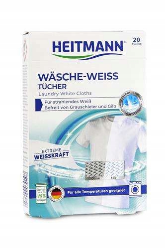 

Heitmann chusteczki wybielające do prania 20szt De