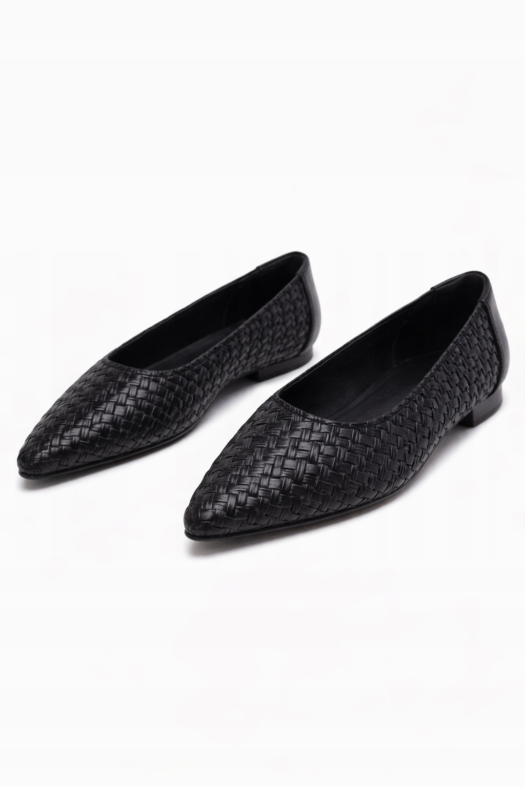 Černé Dámské Baleríny Z Přírodní Kůže, Cop 37 1I1A