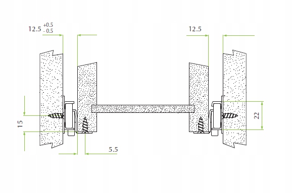 FGV - Prowadnica rolkowa, biała, 450mm Marka FGV