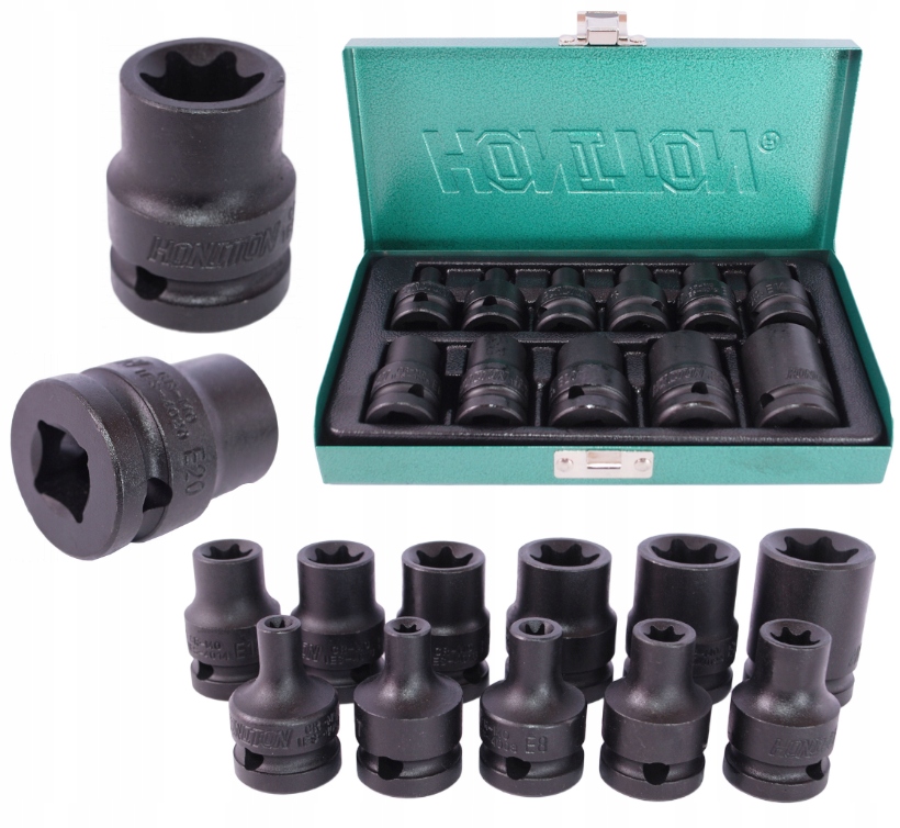 

Nasadki Udarowe 1/2 Torx E6-E24 Honiton H4111