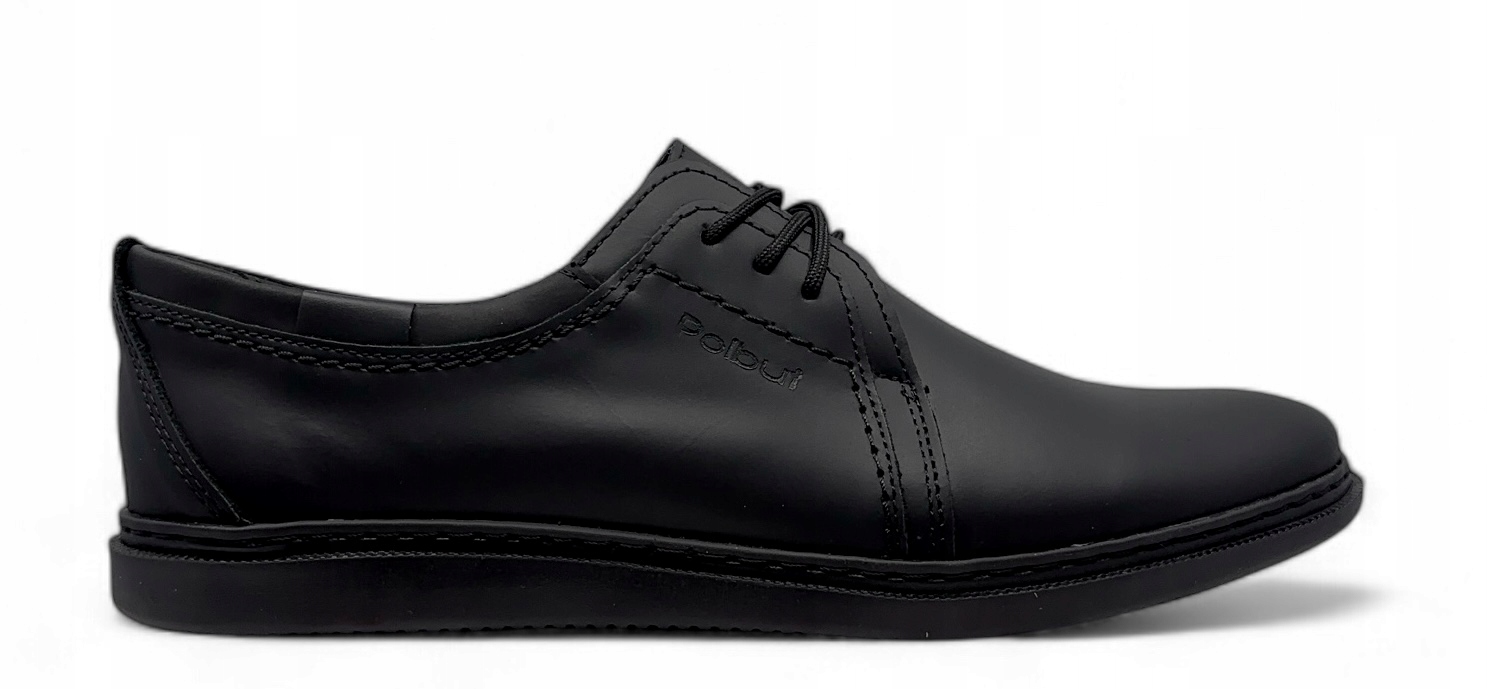 Pánské kožené polobotky model 2131 Polbut – přírodní kůže, velikost 41