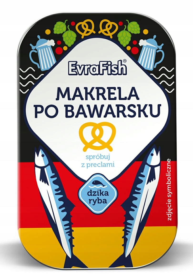 12 Sztuk Evra Makrela Po Bawarsku 125G
