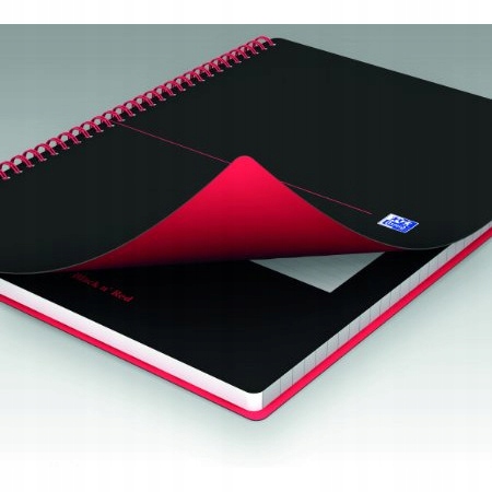 

Kołozeszyt Oxford Black N' Red A5/70K Linia