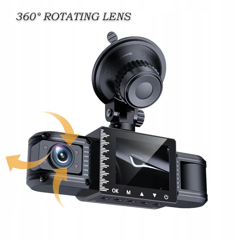 Uniwersalny Full HD 360 stopni 1080P wideorejestrator samoch Marka inna