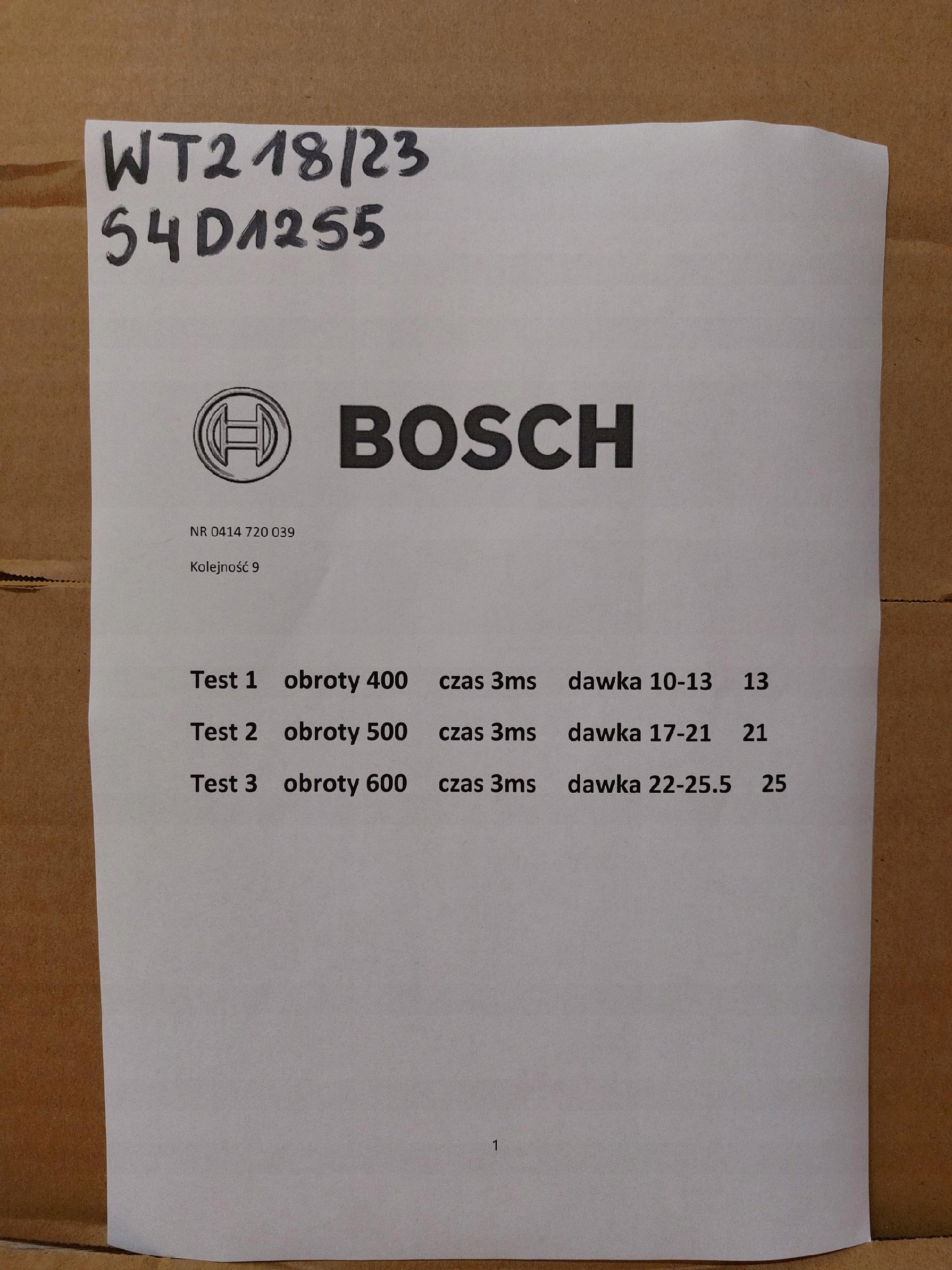 nozzle VW 1.9TDI BOSCH 0414720039