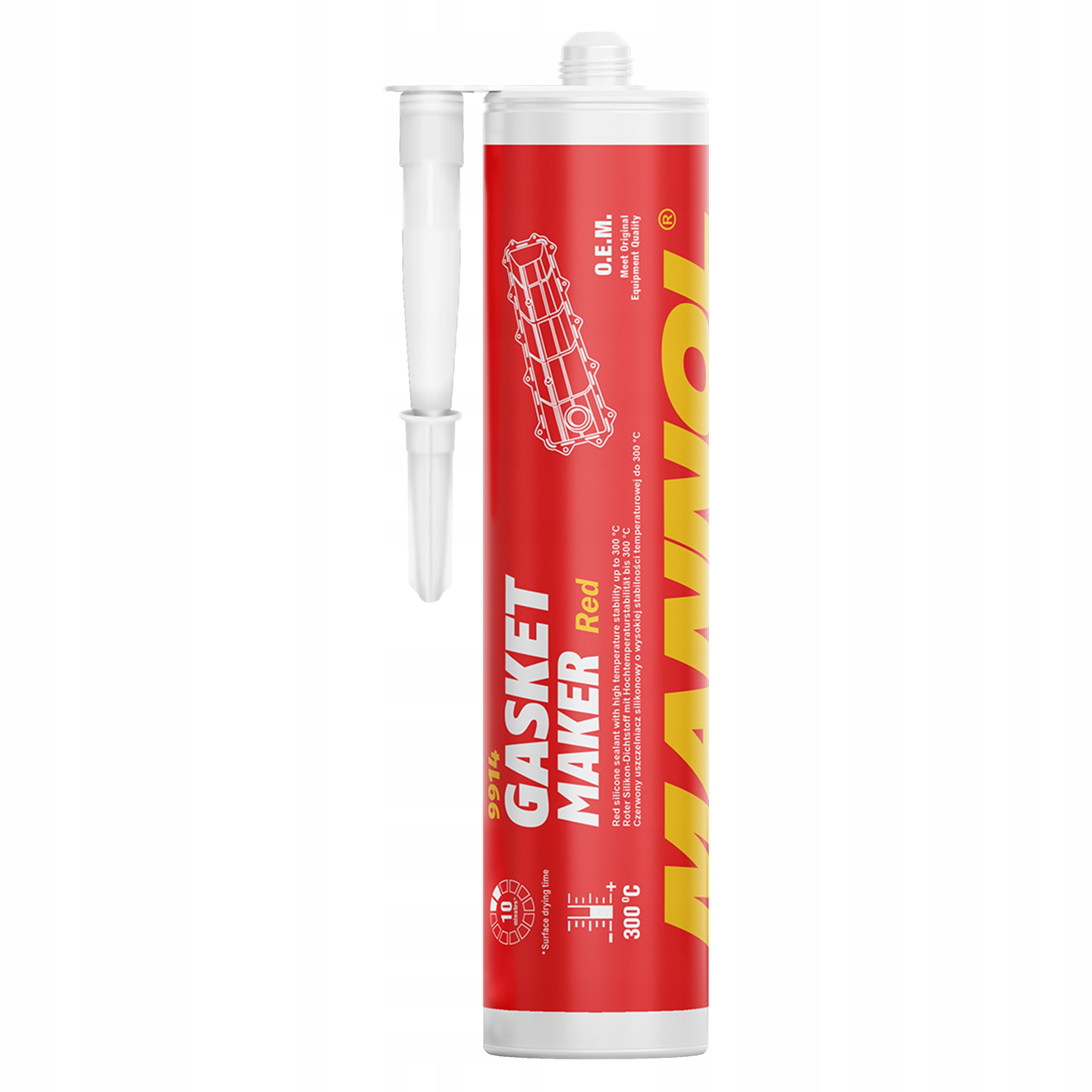 Silikon wysokotemperaturowy Czerwony 310ml Mannol 9914 Gasket Maker Red