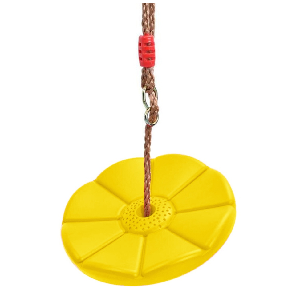 HUŚTAWKA OGRODOWA DLA DZIECI KWIATEK DYSK OKRĄGŁA PLASTIKOWA MOCNA Marka Verk Group