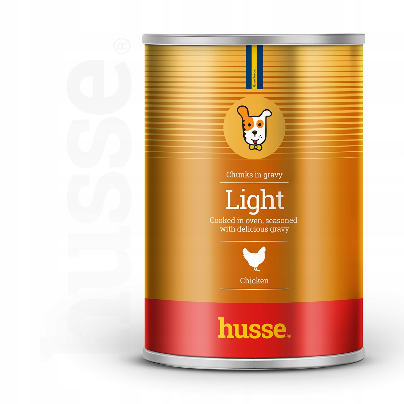 Husse Light mięsne kawałki z kurczakiem 12x400gr