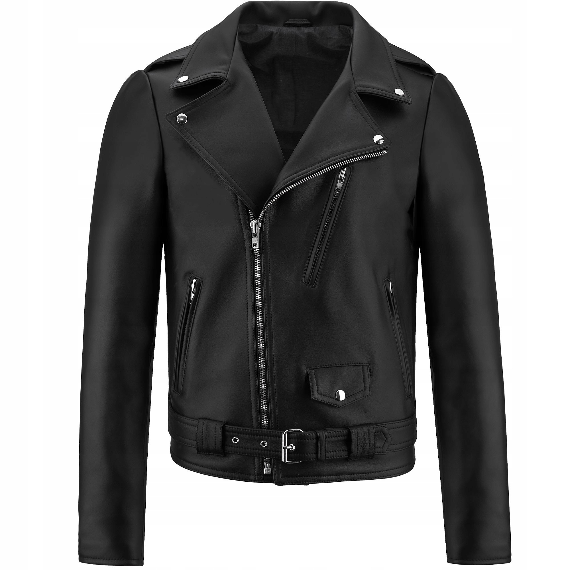 Pánská Kožená Bunda Ramoneska Černá Axel XL