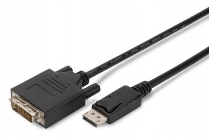 Kabel Display Port- DVI-D 24+1 pin 3m dł. Full Hd Dual Link