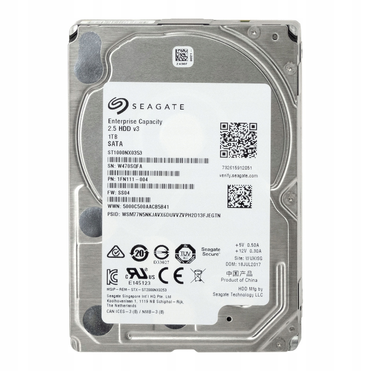 Seagate 1TB 7.2K 128MB Sata III 2.5'' ST1000NX0353