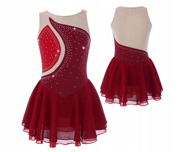 Strój Do Gimnastyki Balet Body Sukienka 116 122 Nr 941