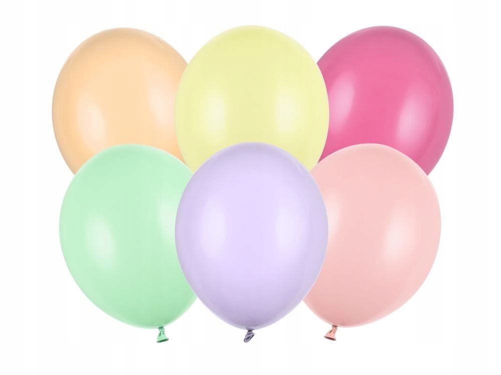 

Balony Kolorowe jasne pastelowe mocne 27cm 10szt