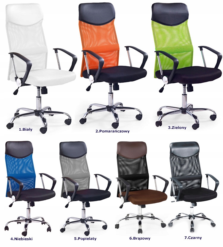 FOTEL OBROTOWY BIUROWY = NOWOCZESNY BRĄZ - BRĄZOWY Kolekcja ELIOR