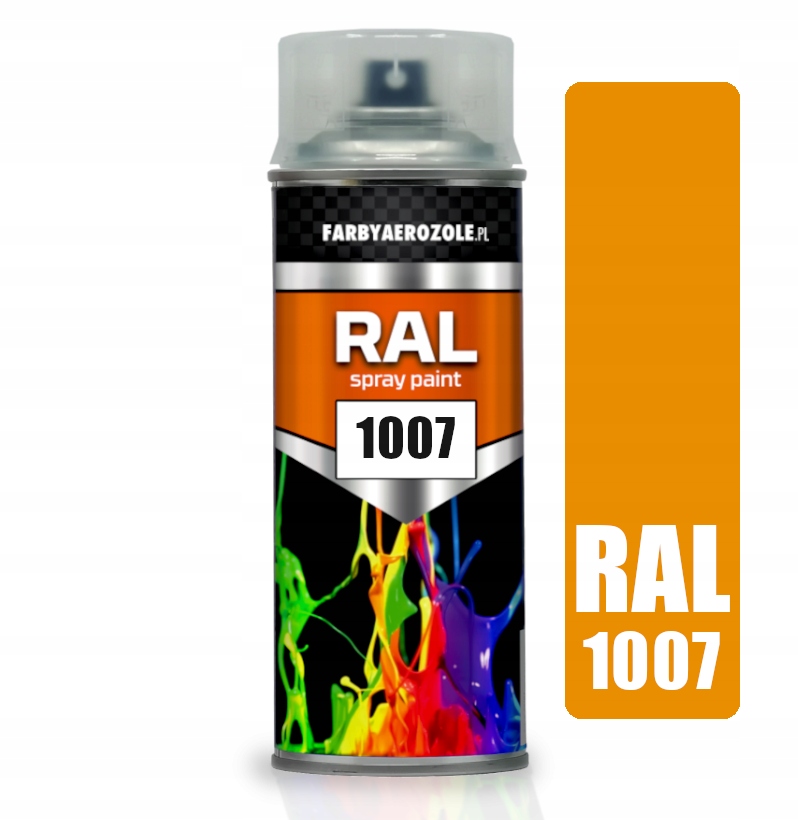 Ral 1007 Lakier Spray Akrylowy 400ml Żółty