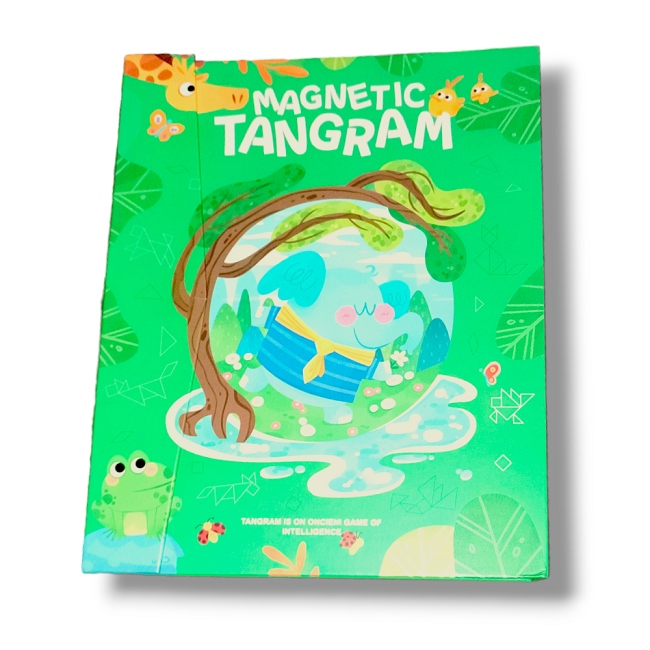 TANGRAM KLOCKI MAGNETYCZNE TABLICA UKŁADANKA LOGICZNA Rodzaj inny