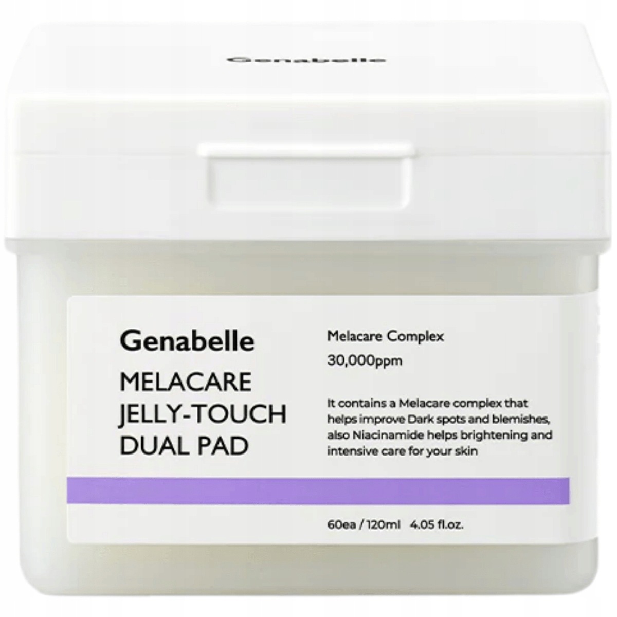 Genabelle Melacare Jelly Touch Dual Pad, 60 rozjasňujících lístků