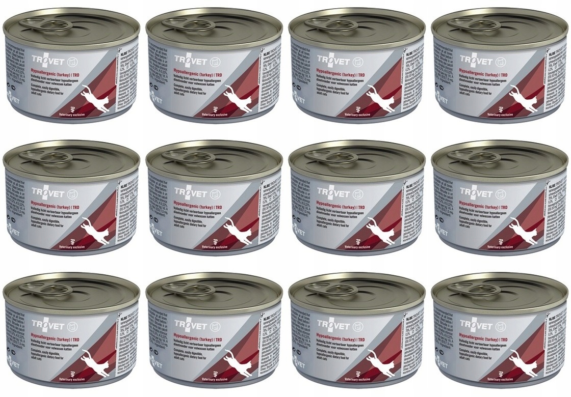 Levně Trovet Cat Trd Hypoalergenní krůtí krmivo 12 x 200 g