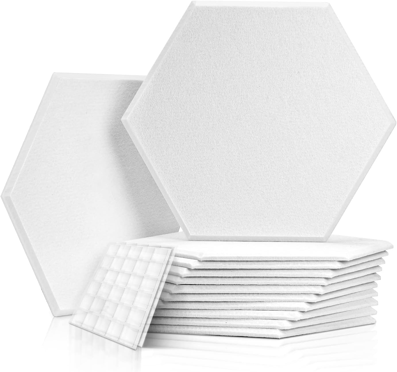 Samoprzylepne Panele Akustyczne 12X Białe Nakrapia Premium