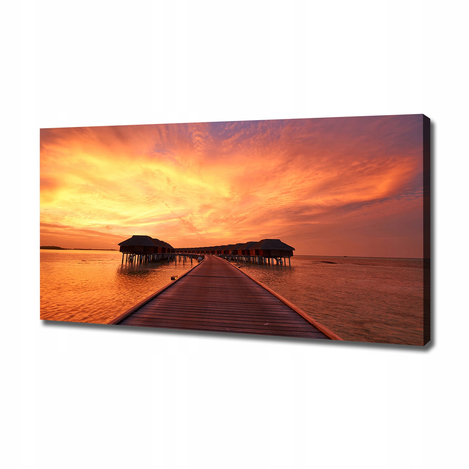 

Foto obraz na płótnie Bungalowy Malediwy 120x60 cm