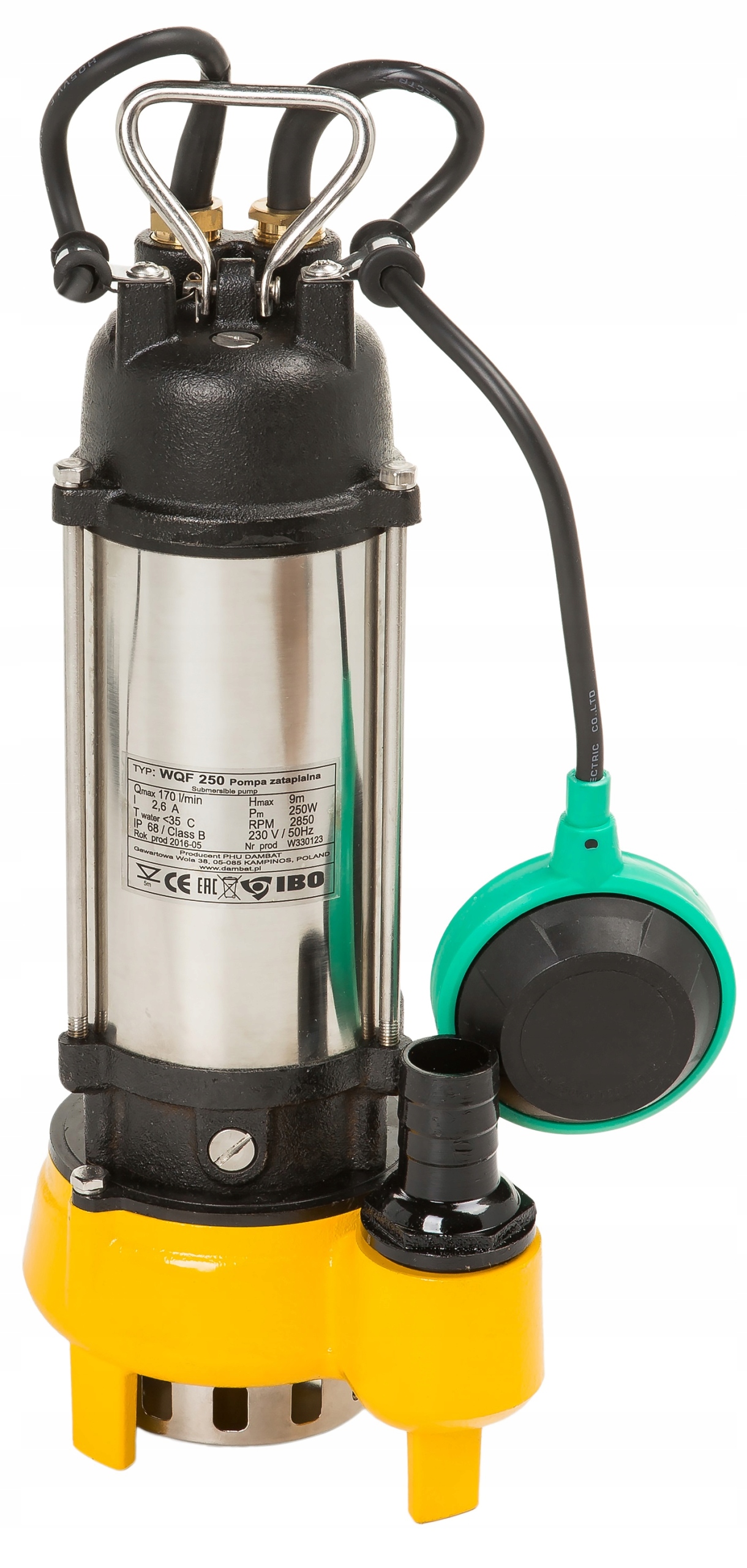 Pompa zatapialna do brudnej wody szamba Wq 250 Wqf