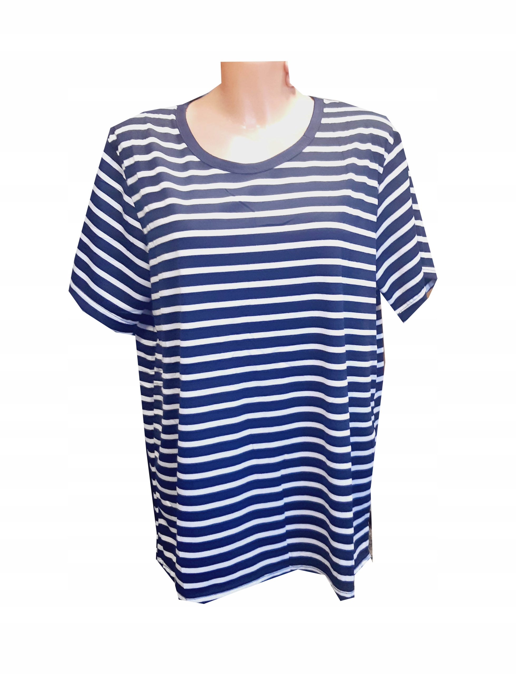 

Bluzka Koszulka kobieca kobieca paski XXXXL 4XL