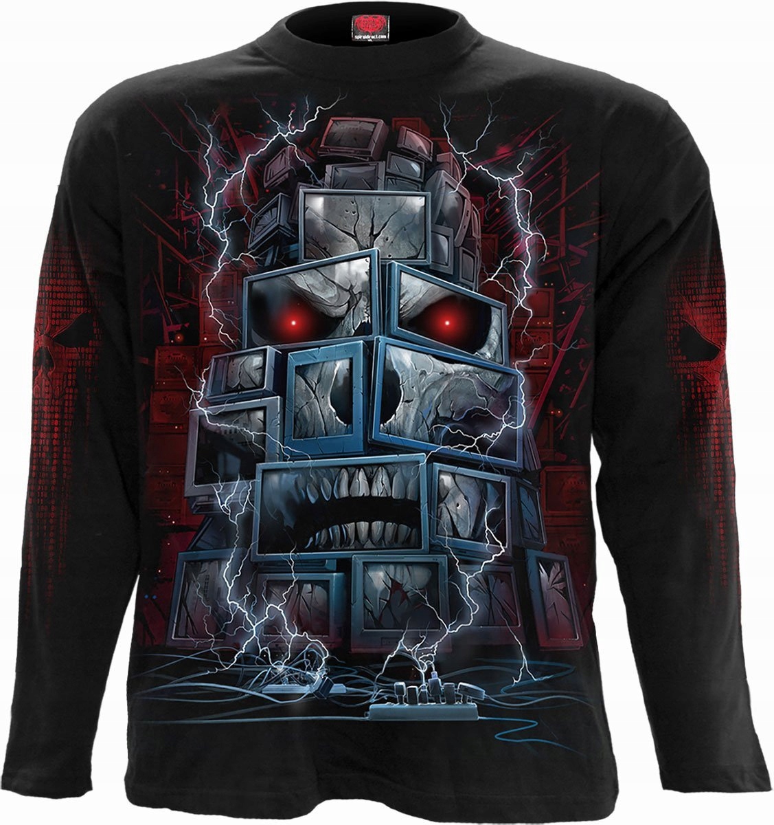 Death By Tv Tričko s dlouhým rukávem Spiral L