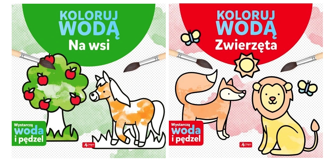 

Koloruj wodą Zwierzęta i Na wsi wodne malowanki