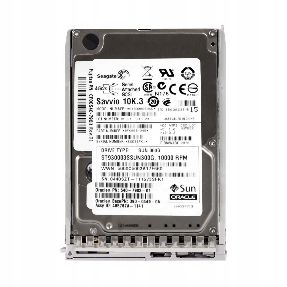 Sun 540-7903-01 300GB 10K 16MB SAS-2 2.5" ST930003SSUN300G Hdd 2,5" 300 Gb, 10 000 ot./min, Sas