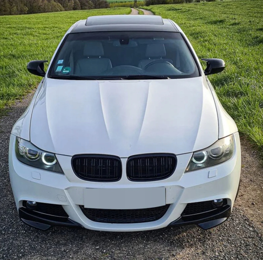 DOKŁADKA ZDERZAKA SPLITTER dla BMW E90 E91 LCI 2009-2013 CZARNY POŁYSK Waga produktu z opakowaniem jednostkowym 1 kg