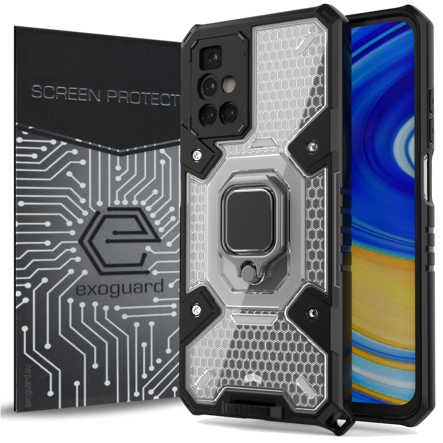 

Case Etui Pancerne+szkło do Xiaomi Redmi 10