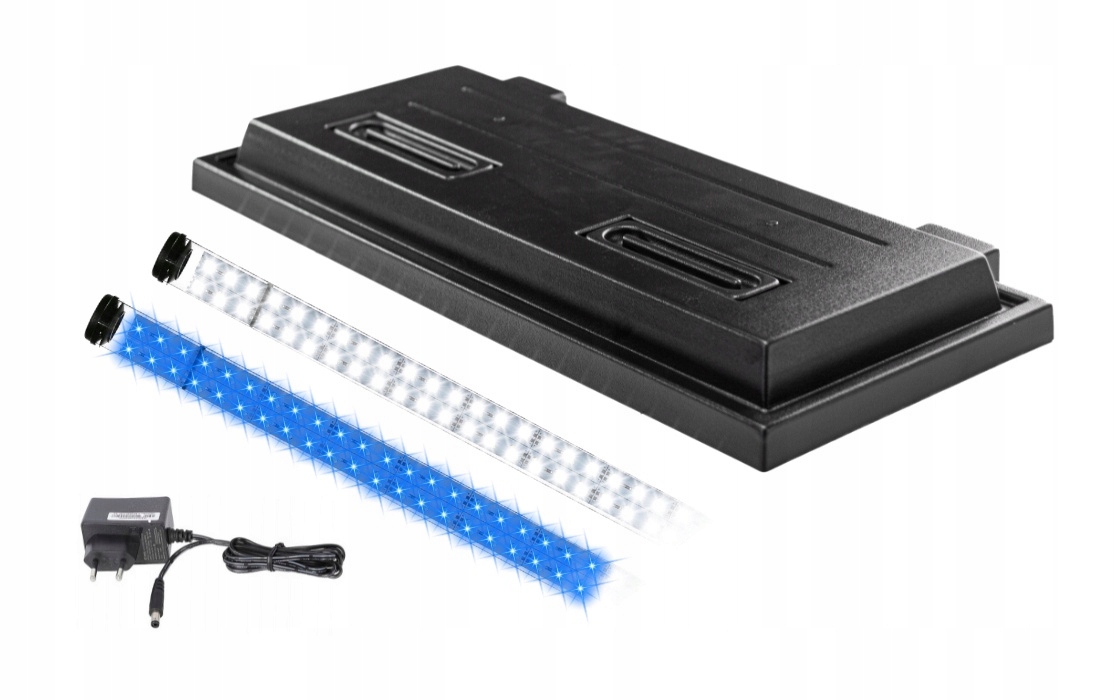 Kryt do akvária 120x40 černý Led osvětlení Bílé Modré