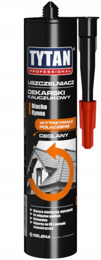 Tytan Professional Uszczelniacz dekarski kauczukowy ceglany 280ml