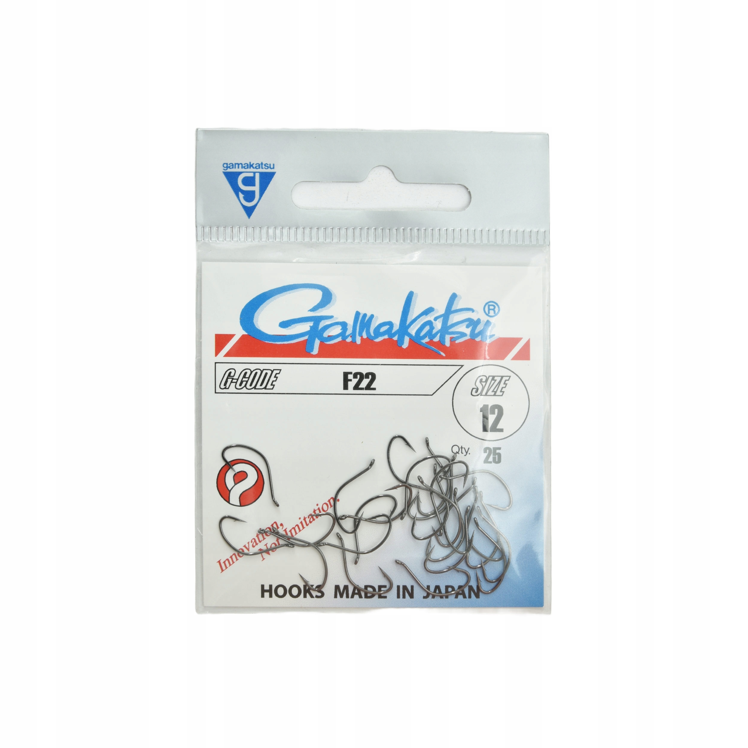 Haki muchowe Gamakatsu Fly F-22-012 black 25szt.do łowienia na nimfę-kiełża