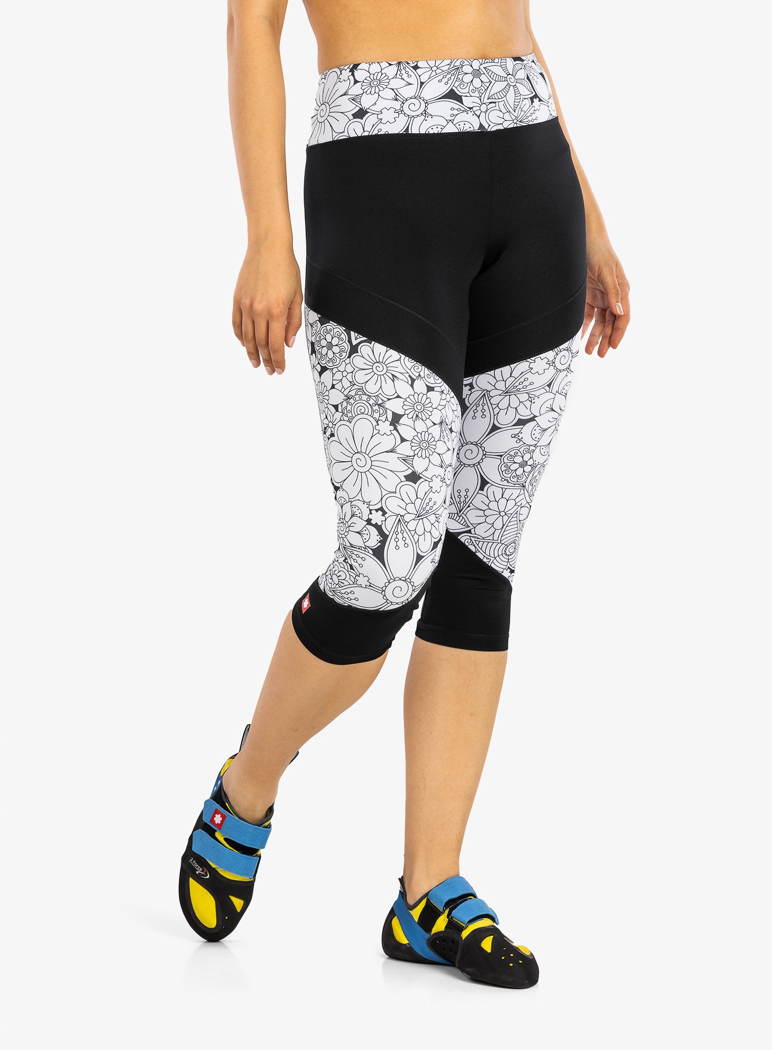 Dámské lezecké legíny Ocun Rhea 3/4 Leggings černá barva, velikost L