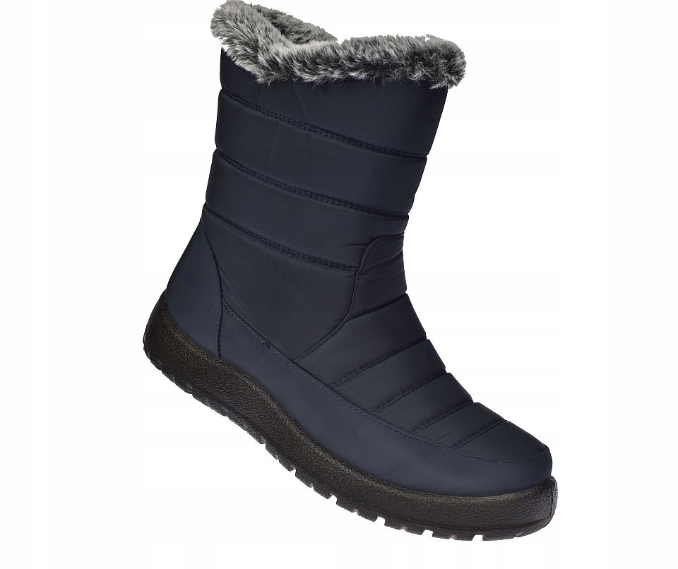 Dámské zateplené kozačky, lehká pěna Eva B-3-300nv vel. 37