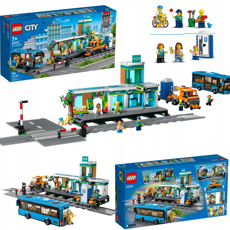 LEGO City 60335 Dworzec kolejowy + Prezent Gratis