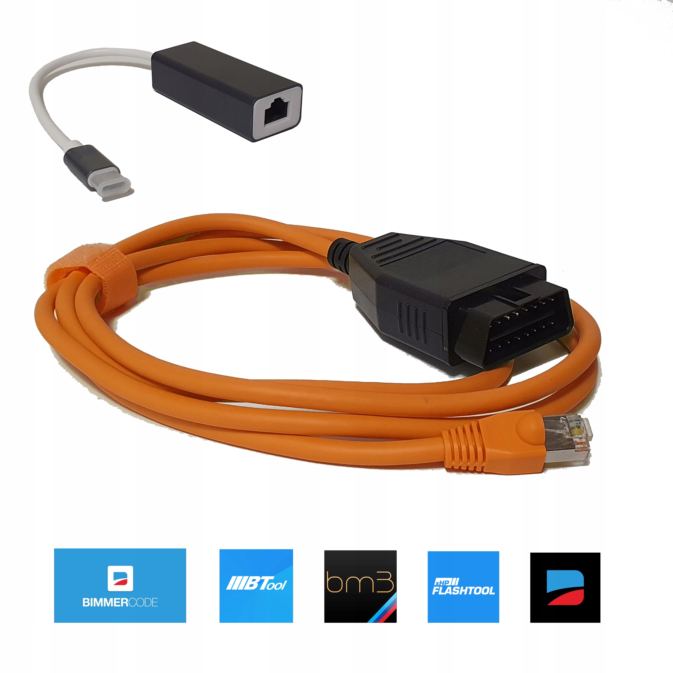 Kodowanie Bmw Kabel Enet do Adapter Usb-c BimmerCode Bimmertool xHP