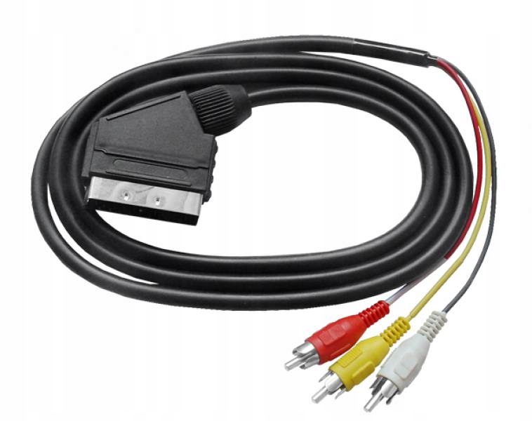 

Kabel Scart (euro) 3 Rca (cinch) 1,5M