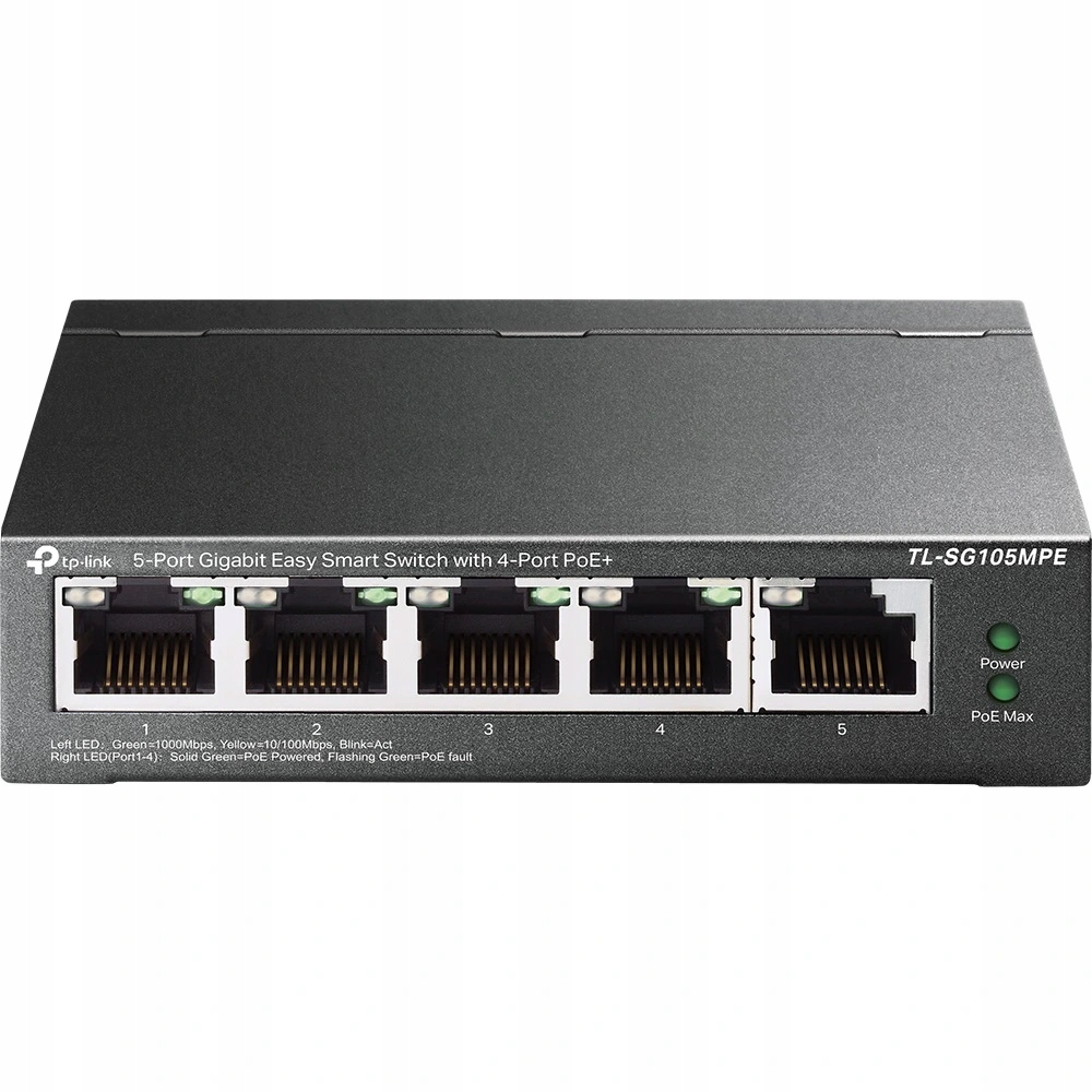TP-Link TL-SG105MPE Gigabitový Easy Smart PoE switch, 4x PoE