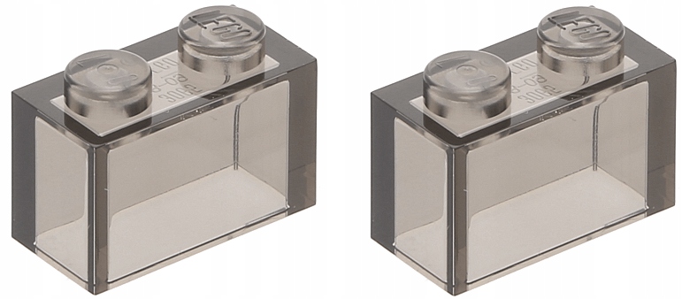 

Lego Klocek 1x2 trans czarny 3004 3065 - 2 szt