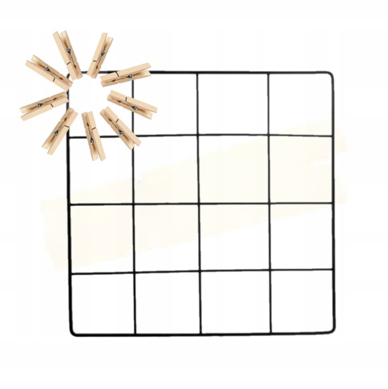 

Organizer Na Ścianę Czarna Krata Ramka Loft 50X70