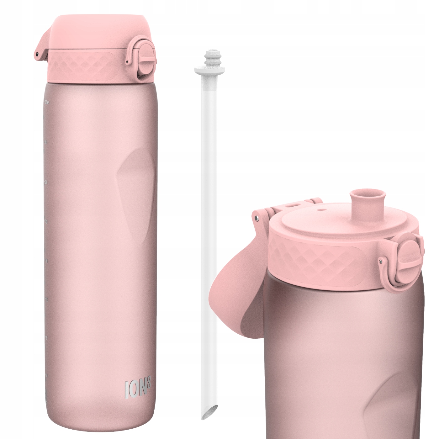 Bidon Ze Słomką Rurką Sportowy Ustnik Siłownia Fitness ION8 1 L