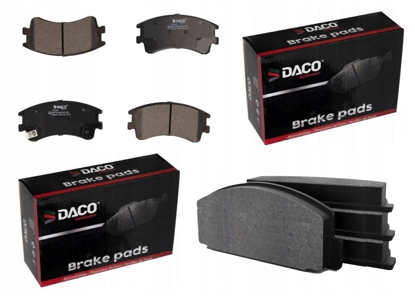 KLOCKI HAMULCOWE PRZÓD + TYŁ MAZDA 6 GG GY 02-07